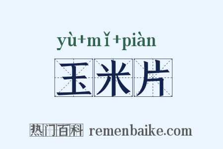 玉米片是什么意思的图片